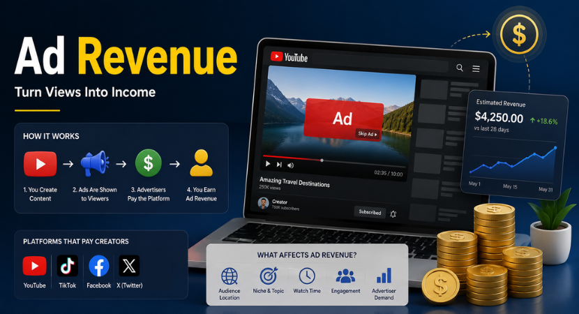 how to make money with Ad Revenue