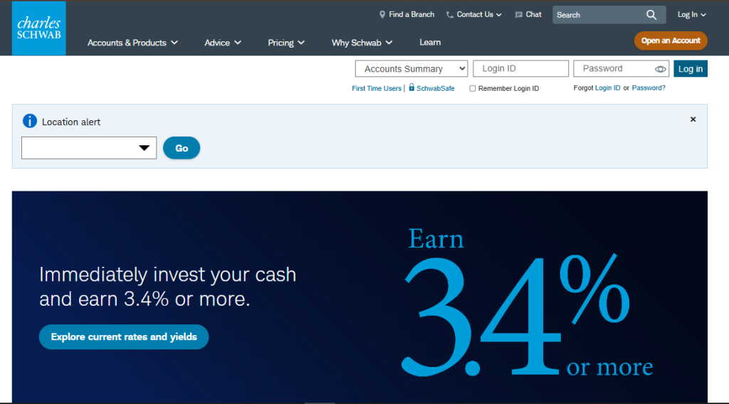 Charles Schwab - US investment and banking company