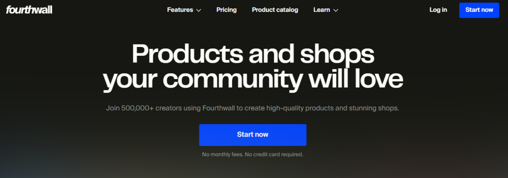 Fourthwall - best platform for content creators
