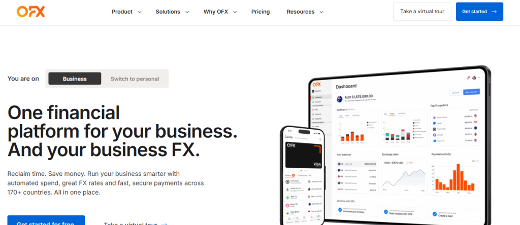 OFX - Best for Large International Transfers