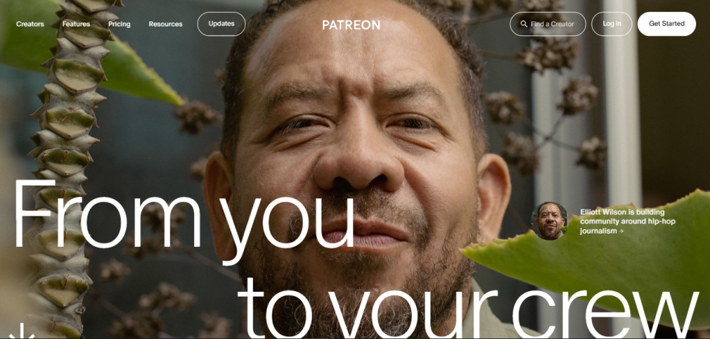 Patreon - best funding platforms for creator