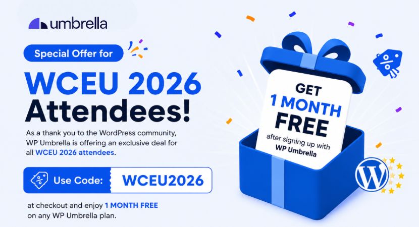 WordCamp Europe 2026 Discounts by WP Umbrella