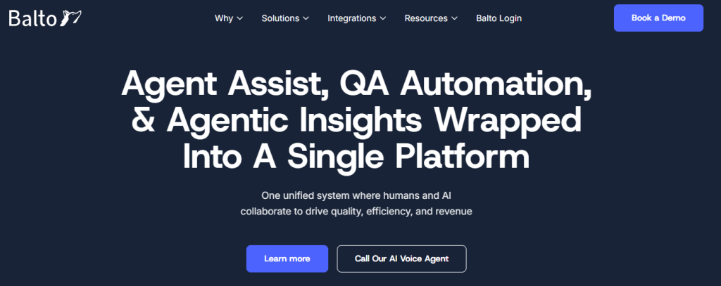 Balto - Contact Center AI Software