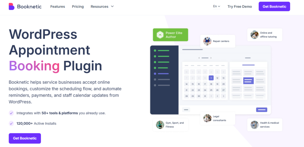 Booknetic - top Appointment Booking Plugin For Agencies