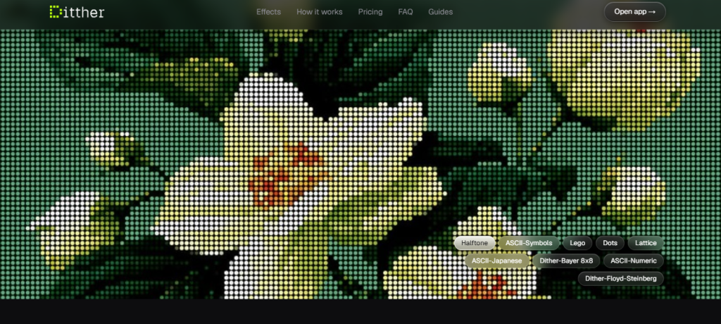 Ditther - Free Browser-Based Dither And Halftone Effects Tool