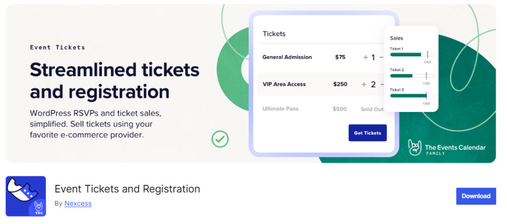 Event Tickets and Registration  for WordPress
