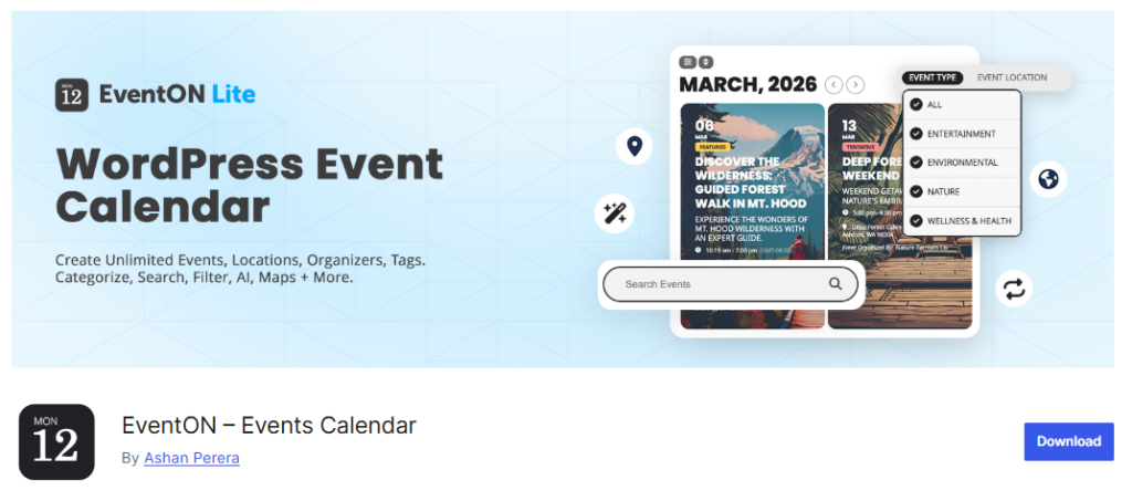  EventOn - Best WordPress Event Plugin