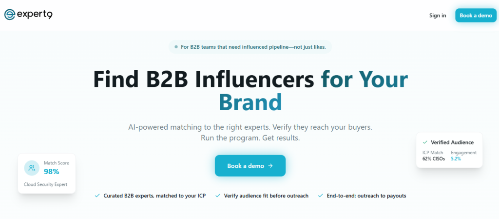 Expert9 - Expert-led creator marketplace