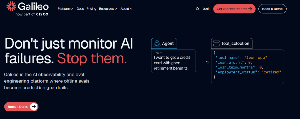 Galileo - AI observability and evaluation platform