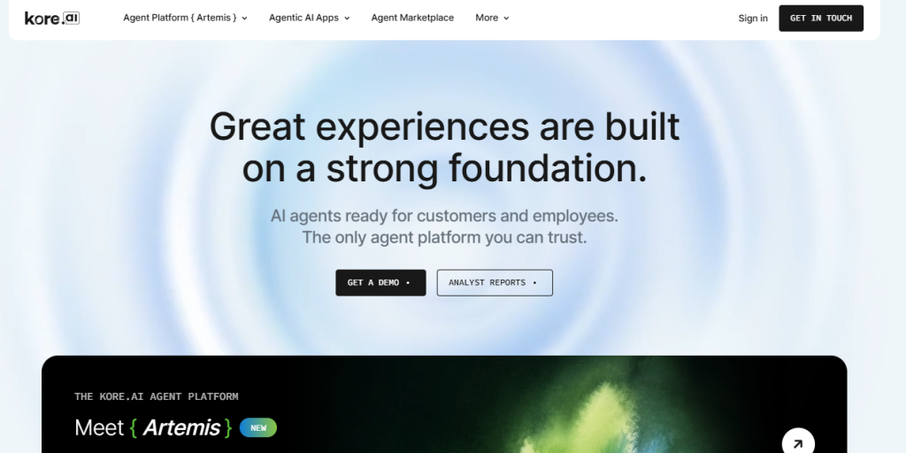 Kore.ai - Agentic AI Applications for the Enterprise