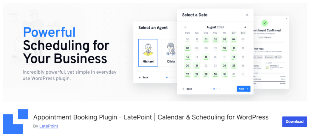 LatePoint - Best Appointment Scheduling Plugin for WordPress