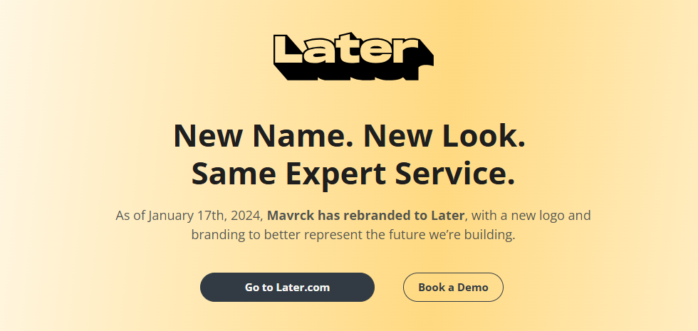 Later - Enterprise creator platform
