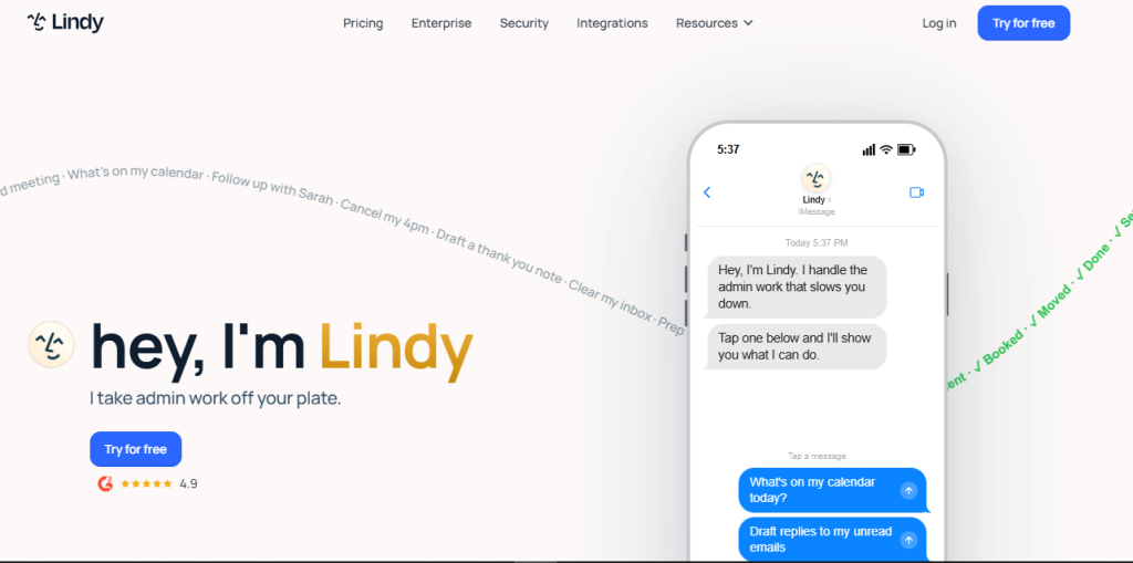 Lindy - AI agent platform for automating workflow