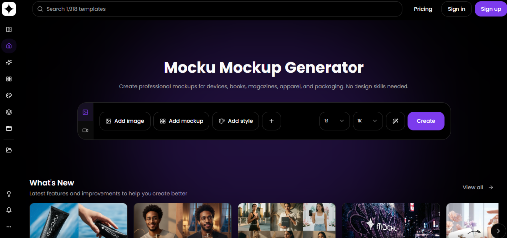 Mocku - Best AI Tools for Creatives