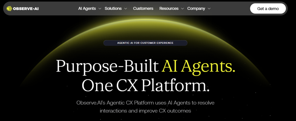 Observe.AI -Purpose-Built AI Agents. One CX Platform.