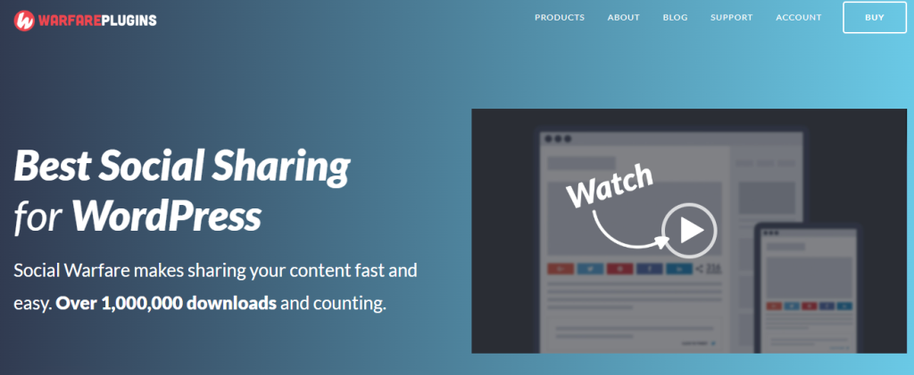 Social Warfare - Best social media plugin