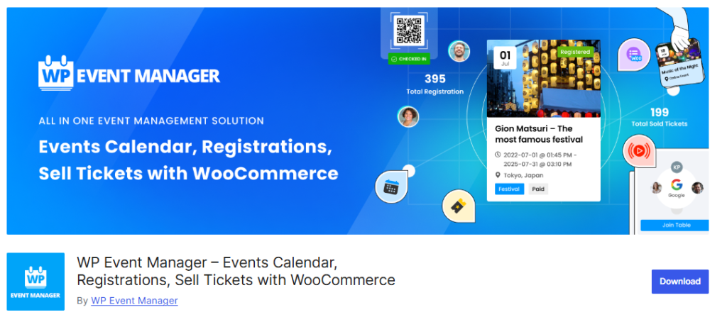 WP Event Manager  - Events Calendar and Registrations with woocommerce