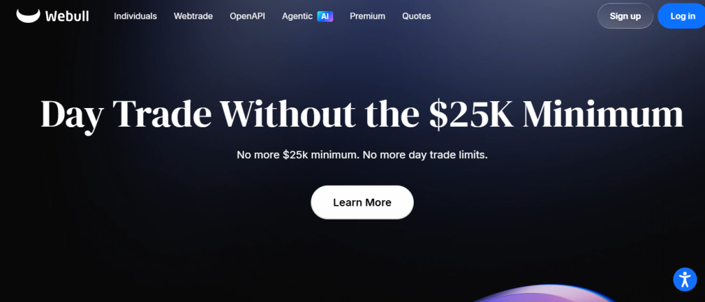 Webull - intuitive platform for stocks