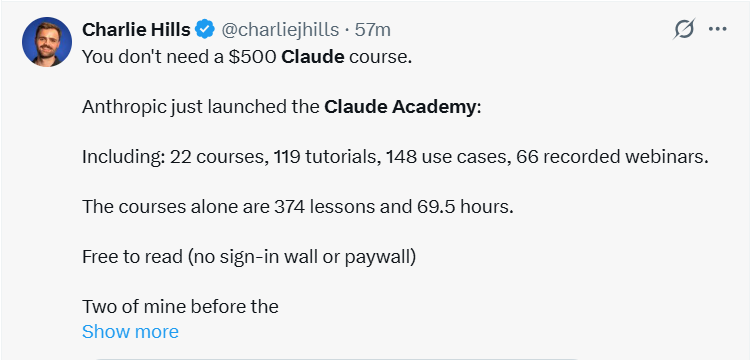 Charlie hills on claude course