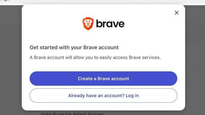 sign up brave account