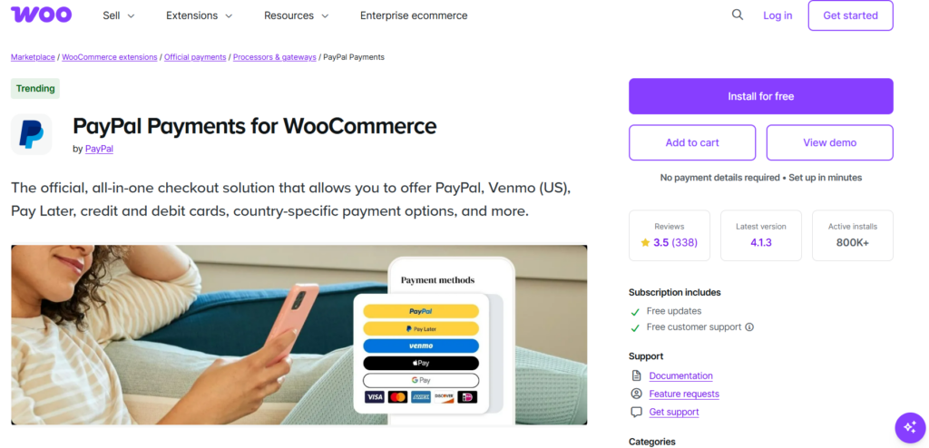 WooCommerce PayPal Payments (Pay Later)