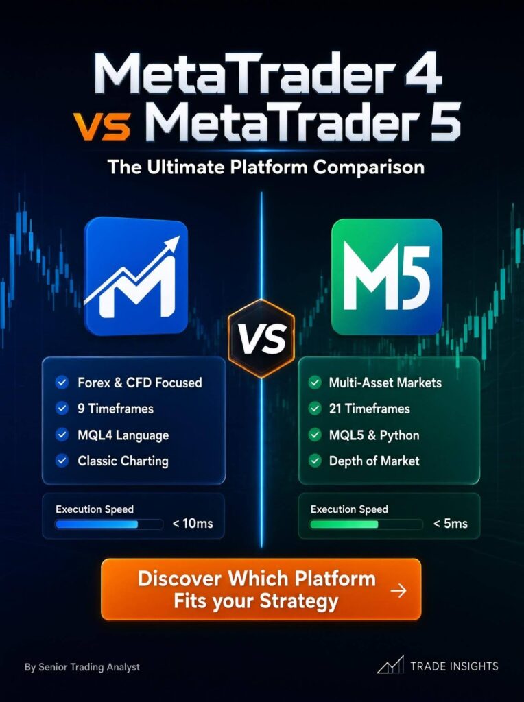 core difference between MetaTrader 4 & MetaTrader 5